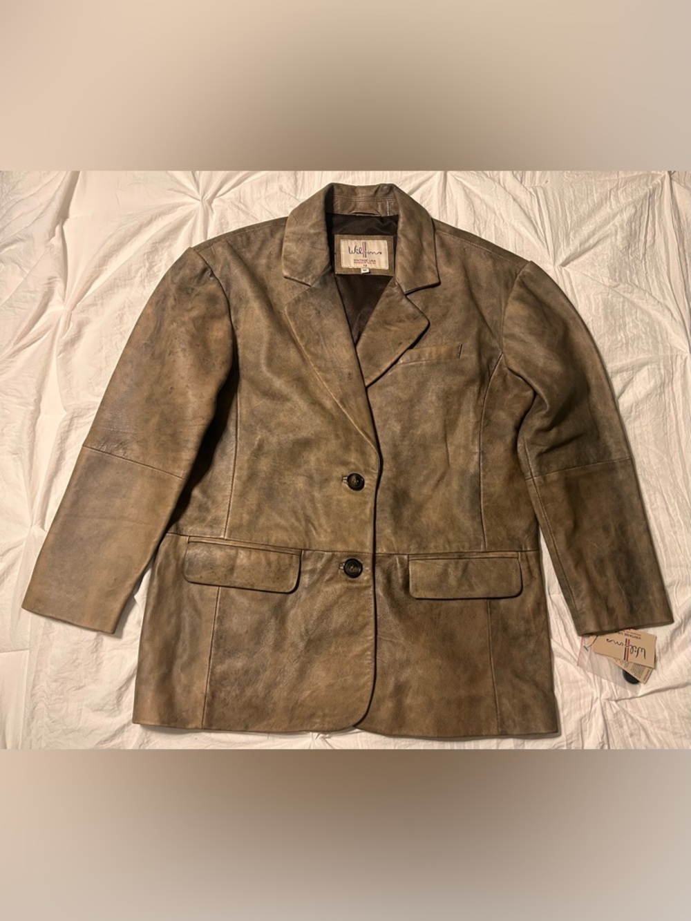 Wilsons Genuine Leather Brown Basic Coat USA Men's Size M WWBM2414-BRN